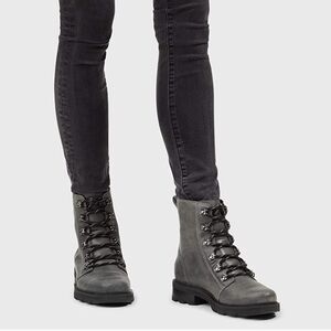 Sorel Women's Lennox Lace Boot - Waterproof - Quarry - NEW